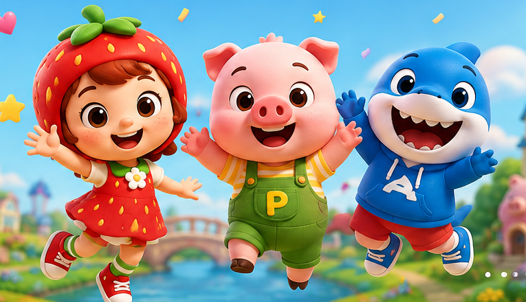 Berry, Pig and Shark